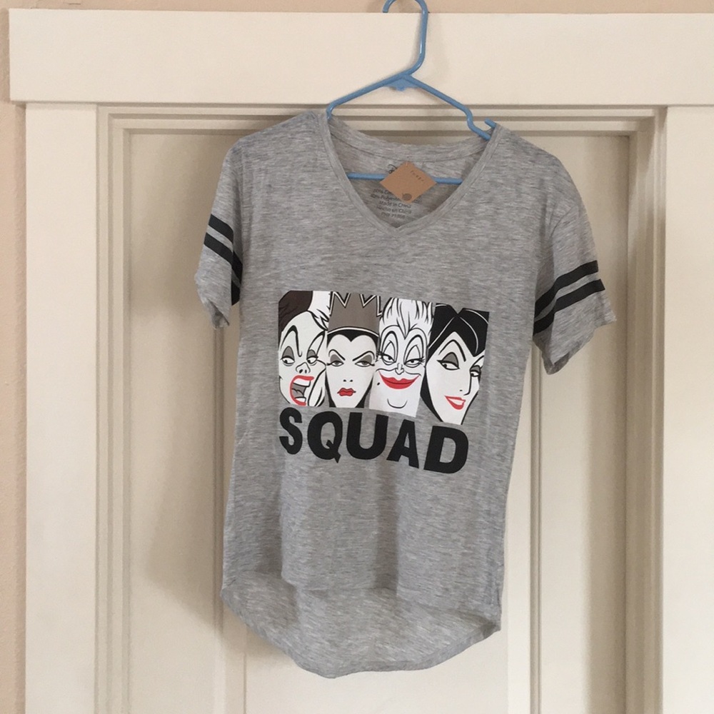 Women's size small Disney villains shirt gray